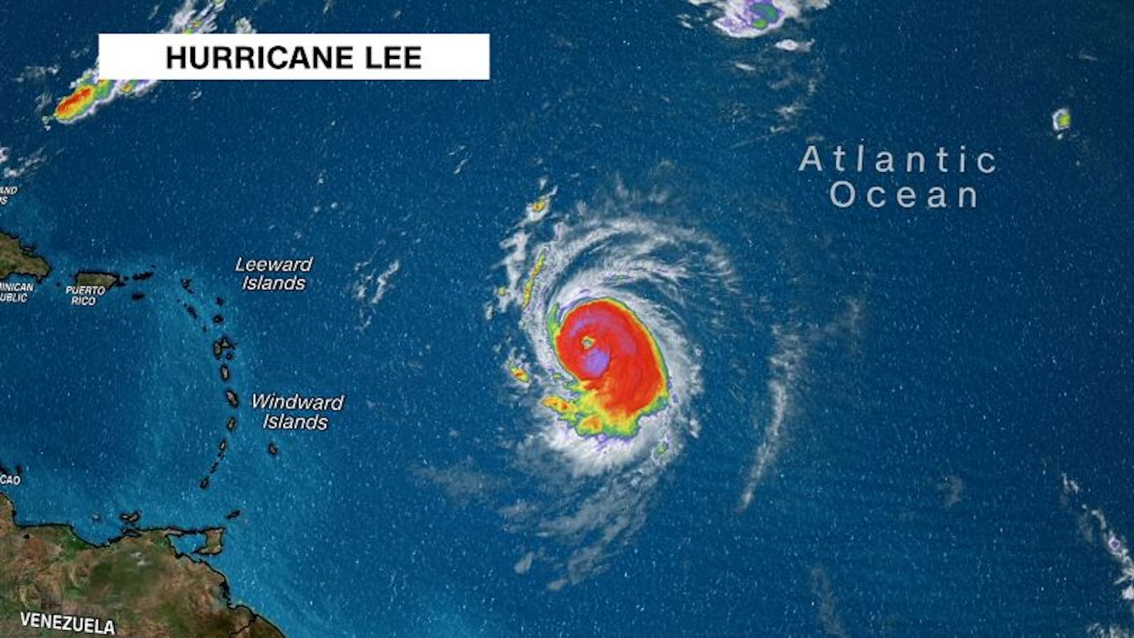 El huracán Lee se fortalece hasta alcanzar la categoría 5 en el